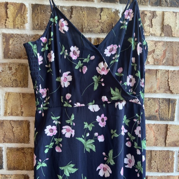 Lulu's Navy Floral High Low Dress - Picture 9 of 10